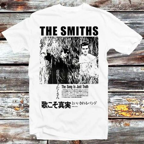 Wasp Band 80s, The Smiths Tshirt Print, The Smiths T-shirt, Limp Bizkit Vintage Shirt, Siouxsie And The Banshees T Shirt, Style Japanese, Retro Tops, The Smiths, Japan Style