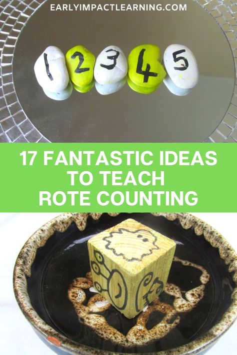 One of the core skills that makes up the foundation of early math, is the ability to rote count. It does not mean counting objects, or counting actions, although it is connected to these skills. It just means saying the numbers in order not connected to anything. So how do you teach rote counting? Click to read our suggestions. #rotecounting #counting #countinggames #countingactivities #teachcounting #earlymaths #preschool Rote Counting Activities, Rote Counting, Preschool Math Centers, Lego Math, Counting Songs, Early Years Maths, Counting Activities Preschool, Toddler Math, Counting Objects