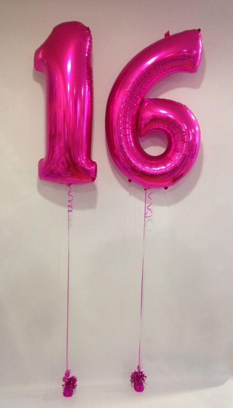 Large Pink 16 Number Balloons 16 Number Balloons, Pink 16 Balloons, Pink Number Balloons, 16 Balloons Number, 16 Birthday Balloons, 16th Birthday Balloons, Sweet 16 Balloons, Birthday Surprise For Husband, 16 Number