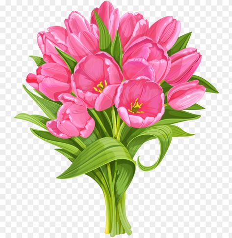 Flower Bouquet Tulip, Pink Tulips Arrangement, Flower Bouquet Clipart, Flower Bouquet Png, Tulips Bouquet, Art Bouquet, Bouquet Clipart, Tulips Arrangement, Rose Flower Arrangements