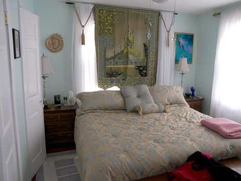 Feng Shui Inspired Before-and-Afters | HGTV Pale Blue Bedroom, Pale Blue Bedrooms, Bachelor Pad Bedroom, Plum Walls, Wood Crib, Home Makeovers, Feng Shui Bedroom, Design 101, Bachelor Pad