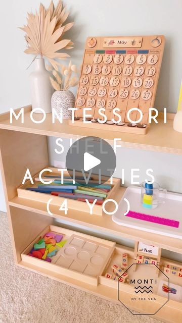 Stephanie, M.Ed | Monti By The Sea ⋒ on Instagram: "MONTESSORI AT HOME (4YO)  Need ideas for a 4 yo shelfie? Here’s a quick glimpse of our most recent shelf at home. We have been doing toy rotations and have set up Montessori-inspired shelf activities at home ever since T was a baby (about 7 mo). We no longer rotate the activities weekly/biweekly but are happy to say our shelf rotations are still going strong 💪🏽 These shelves include Montessori-inspired activities (a mix of DIYs, practical life, arts/music, and other learning materials) but we also make available other things like open-ended materials, puzzles, games, pretend play, art supplies, etc.  Thoughts/questions? . . . . #montessoriathome #montessorishelfie #montessorishelfactivities #montessoriactivity #montessoritoddler #montes Home School Montessori, Montessori Toy Rotation, Montessori Shelf Ideas, Playroom Montessori, Montessori Playroom Ideas, Montessori Shelf, Montessori Playroom, Practical Life Activities, Montessori Practical Life