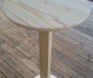 Diy Small Bar, Downstairs Ideas, Highboy Table, Standing Height Table, Round Pub Table, Diy Outdoor Bar, Round Bar Table, Round Kitchen Table, High Top Tables