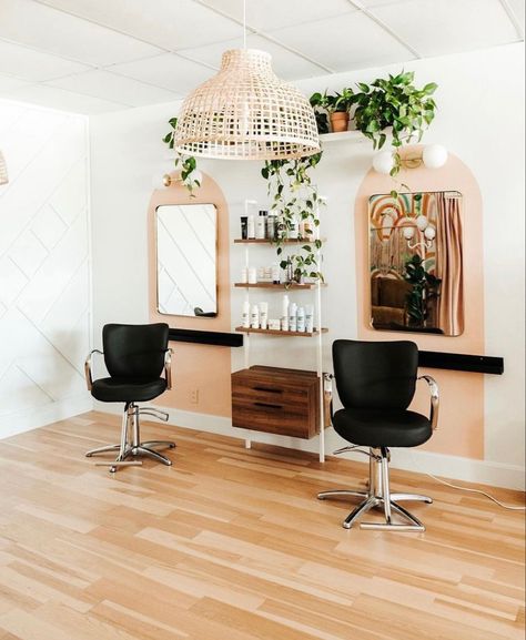 Cozy & cute 🌈 #hairsalon #salon #hairsalondesign #hairstylist #hair #hairideas #salonaesthetic #salonvibes Salon Room Ideas, Handtied Extensions, Salon Waiting Area, Salon Suite Decor, Create Your Own Sunshine, Hair Extension Salon, Hair Salon Design, Hair Salon Interior, Salon Suites Decor