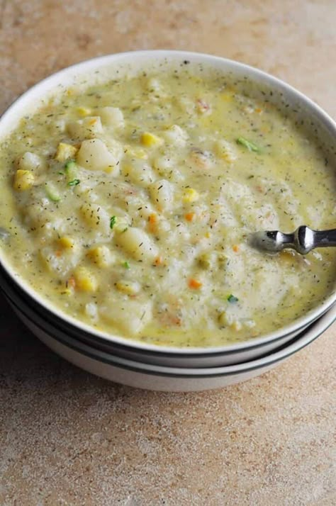 Zucchini And Potato Soup, Zucchini Potato Soup, Large Zucchini Recipes, Soup Bacon, Creamy Food, Potato Soup With Bacon, Bacon Soup Recipes, Zucchini Soup Recipes, Zucchini Casserole Recipes