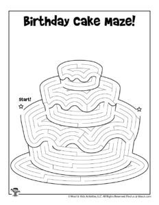 Printable Birthday Mazes for Kids | Woo! Jr. Kids Activities Crystal Maze, Maze Worksheet, Printable Mazes, Mazes For Kids, Worksheet For Kids, Maze Puzzles, Birthday Activities, Homeschool Kids, Activity Pages