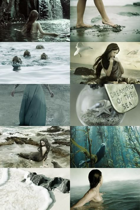 Water Witch Aesthetic, Selkie Mythology, Selkie Aesthetic, Mermaid Stories, Billy Kid, Dark Mermaid, Water Witch, Mermaid Cove, Siren Mermaid