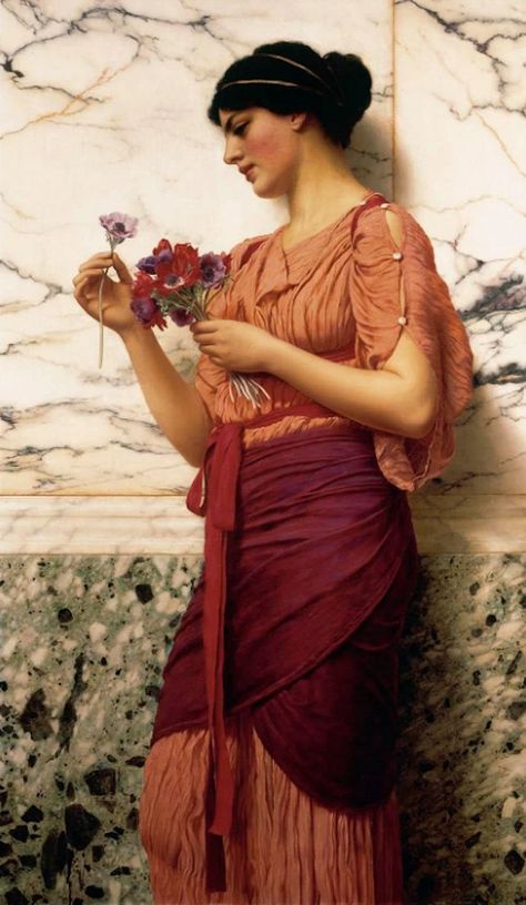 William Godward, John William Godward, Lawrence Alma Tadema, Pre Raphaelite Art, John William Waterhouse, Bel Art, Pre Raphaelite, Oil Canvas, Classic Paintings