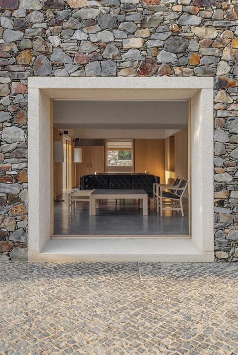 Stone House by Emilio Tuñón Architects Positive Encouragement Quotes, Stone Exterior Houses, House Shutters, Stone Facade, Positive Encouragement, Stone Architecture, Stone Houses, House Built, Brick And Stone