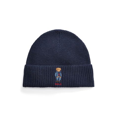 Polo Bear Rib-Knit Beanie Bear Beanie, Polo Bear, Ralph Lauren Home, Luxury Accessories, Knit Beanie, Rib Knit, Ribbed Knit, Accessories Hats, Polo Ralph Lauren