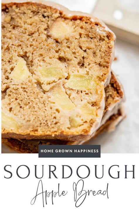 Enjoy a slice of soft and moist sourdough apple bread infused with cinnamon and loaded with sweet apple chunks. Apple Sourdough Bread, Sourdough Apple Bread, Bread With Bread Flour, Cinnamon Sourdough Bread, Autumn Baking Recipes, Cinnamon Sourdough, Sourdough Apple, Apple Loaf, Leftover Apples