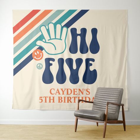 5 Is A Vibe Birthday Party Boy, Hi 5 Birthday Party Ideas, Five Birthday Theme, Five Is A Vibe Birthday Party Boy, Hi Five Birthday Party Ideas, 5 Birthday Theme, High Five Birthday Party, Hi Five Birthday, Jacob Anderson