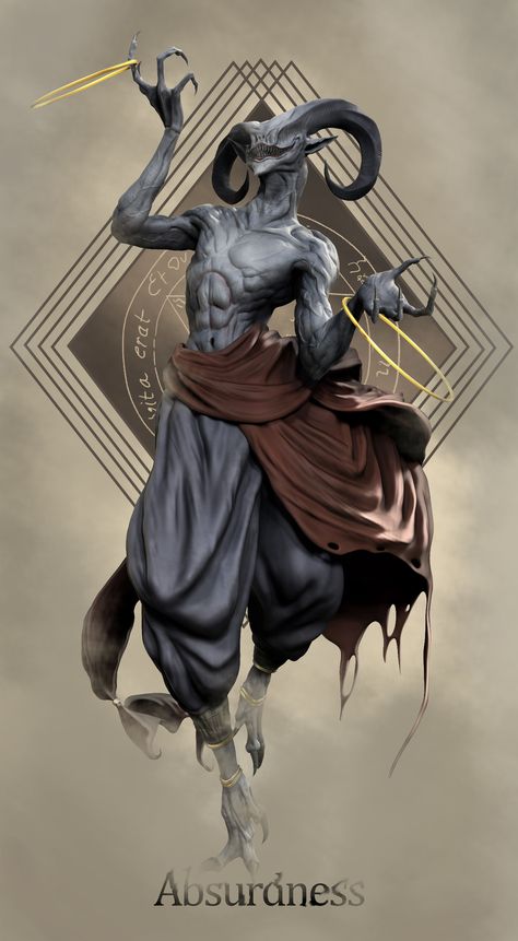 ArtStation - Nightmare - Absurdness Humanoid Monster Art, Dark Monster Concept Art, Demon Concept Art, Tattoo Monster, Demon Artwork, Nightmare Monster, Demon Character, Horror Merch, Monster Artwork