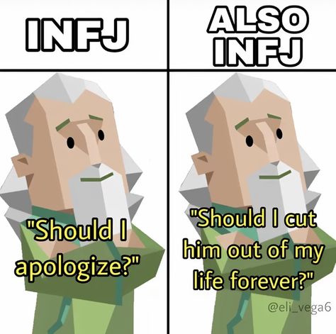 Infj Meme Funny, Infj Intj Relationship, Infj And Intj, Infj Meme, Infj Core, Infj Art, Infj Vibes, Infj Characters, Infj And Entp