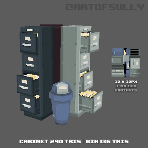 Low Poly Character, Polygon Modeling, 3d Pixel, Game Textures, Low Poly Games, Graphic Design Cards, Cool Pixel Art, Filing Cabinets, Pixel Art Games