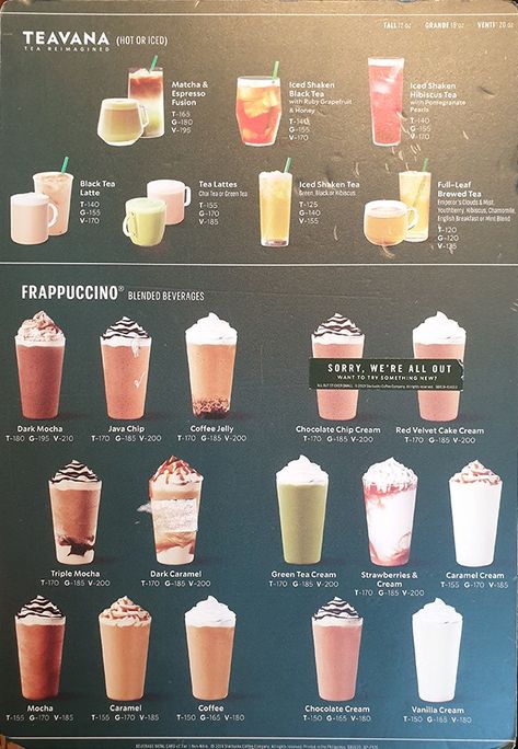 Starbucks Menu (2022) — Starbucks Coffee Prices, Food & More Starbucks Menu Philippines, Starbucks Prices List, Starbucks Drinks Menu Coffee, Starbucks Drinks And Prices, Iced Coffee Flavor Ideas, Starbucks Menu Board, Starbucks Menu Drinks, Starbucks Sandwiches, Kawa Starbucks