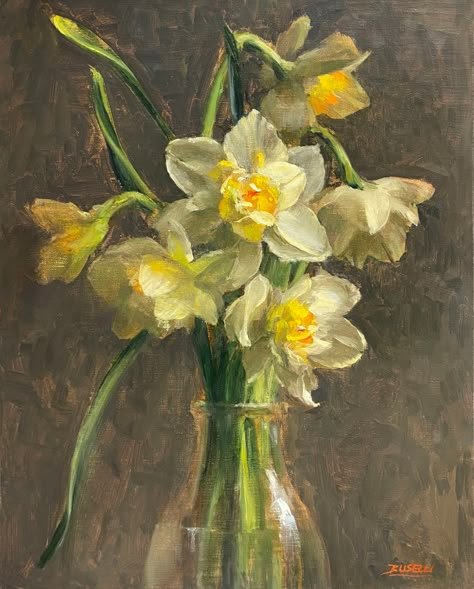 News — Ellen Buselli Nyc Flower Market, Tattoo French, White Daffodils, French Paintings, Nyc Artist, Rennaissance Art, Flower Painting Canvas, Daffodil Flower, Chicken Art