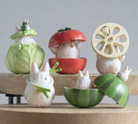 Studio Ghibli Collectables, 3d Printed Studio Ghibli, Studio Ghibli Sculpture, Studio Ghibli Bathroom, Studio Ghibli Ceramics, Totoro Decor, Ghibli Figures, Studio Ghibli Nursery, Studio Ghibli Decor