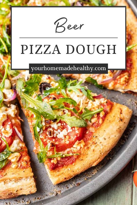 If you're looking for the best beer pizza dough, look no further. It's just as delicious as traditional pizza dough recipes, yet made with just 3 ingredients (no yeast required!). Beer Pizza Dough Recipe, Beer Pizza Dough, Mediterranean Diet Recipes Breakfast, Pizza Dough Recipes, Mediterranean Cooking, Pizza Dough Recipe, Dough Recipes, Pizza Recipes Dough, Pan Pizza