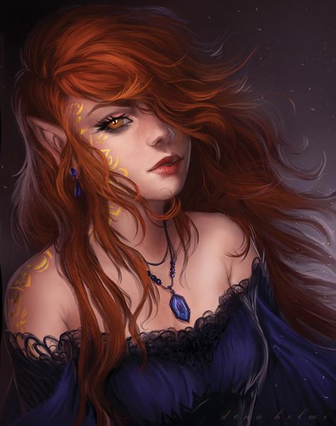 Elves Fantasy, Female Elf, Elf Art, Heroic Fantasy, Fantasy Portraits, Dungeons And Dragons Characters, Arte Fantasy, Fantasy Inspiration, Dnd Characters