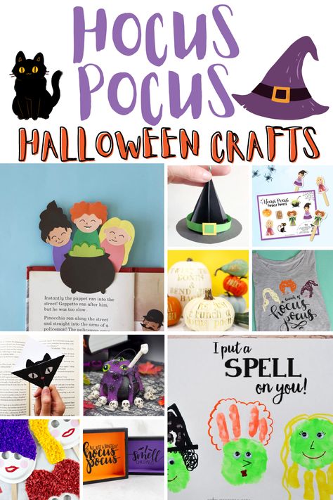 Hocus Pocus Paper Craft, Hocus Pocus Crafts For Kids, Hocus Pocus Crafts, New Hocus Pocus, Hocus Pocus Decorations, Hocus Pocus Party, Hocus Pocus 2, Fun Halloween Games, Fun Halloween Food