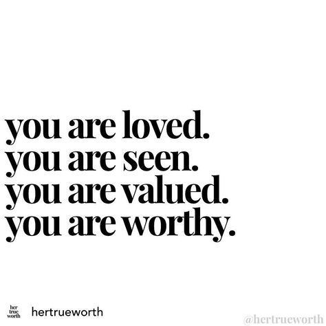 A L I T E S S I T O R E on Instagram: “You are loved. You are seen. You are valued. You are worthy. And even in the darkest of days, you are still called beloved. Your worth is…” Beauty Tips Quotes, Karma Spell, Worthy Quotes, Value Quotes, Worth Quotes, In Christ Alone, Good Attitude Quotes, Morning Inspiration, You Are Loved