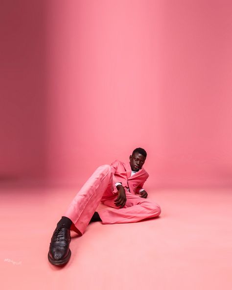 Pink Photoshoot Men, Pink Backdrop Photoshoot, Pink Suit Men, Pink Shoot, Valentine Photoshoot, Home Studio Setup, Pink Costume, Pink Backdrop, Men Photoshoot