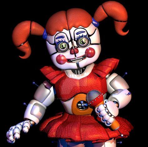 Circus Baby Drawing, Fnaf Homescreen, Fnaf Circus Baby, Fnaf References, Circus Baby Fnaf, Fnaf Models, Sister Location Baby, Fnaf Pictures, Fnaf 5