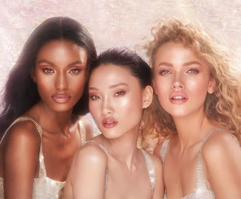 Charlotte Tilbury Glowgasm Collection Charlotte Tilbury Glowgasm, Rose Gold Sparkle, Face Palette, Medium Skin Tone, Beauty Guide, Beauty Shoot, Summer Glow, Pink Eyes, Charlotte Tilbury