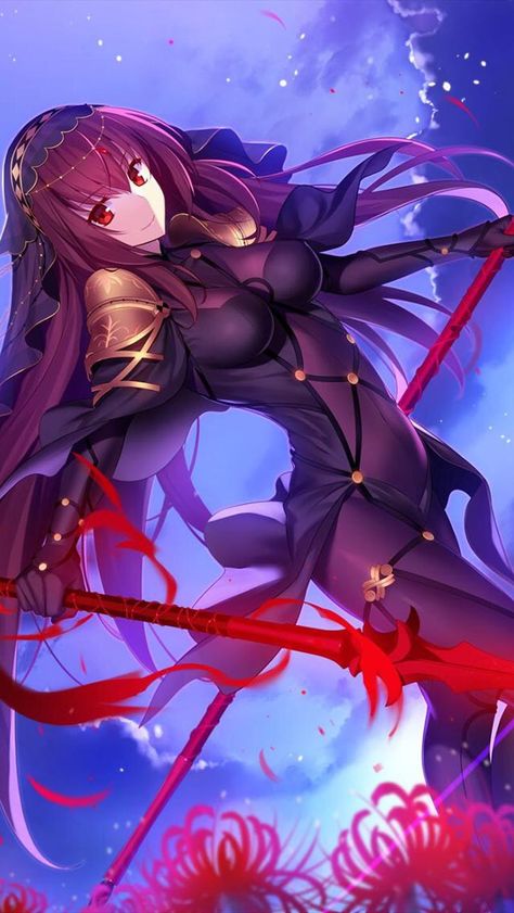 Scathach~Fate/Grand Order Scathach Fate Wallpaper, Fate Grand Order Scathach, Fate Scathach, Fate Art, Type Moon Anime, Scathach Fate, Persona Anime, Light Em Up, Fate Stay Night Anime