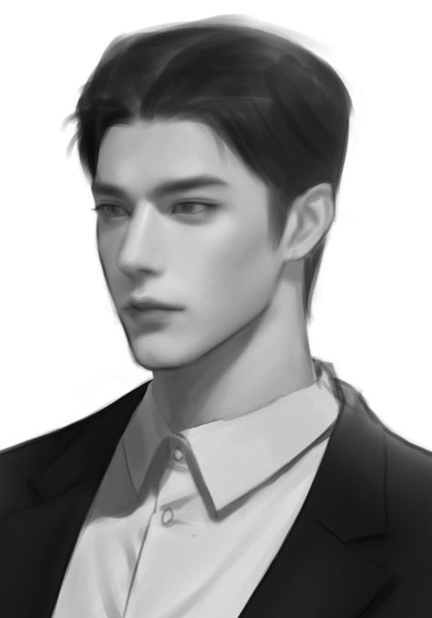 Semi Realistic Male, Semi Realistic Drawing Male, Semi Realistic Art, Semi Realistic Drawing, Face Proportions, Face Angles, Man Anatomy, Manga Eyes, Semi Realistic