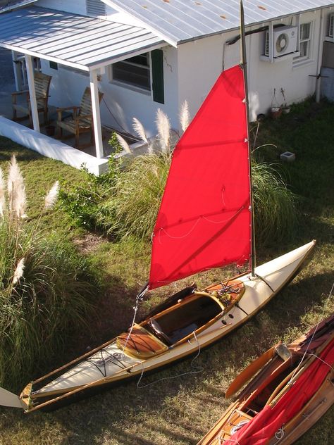 Grumman Canoe, Wood Kayak Plans, Diy Sailboat, Laser Sailboat, Kayak Plans, Sailing Canoe, Wood Kayak, Boat Diy, Angler Kayak