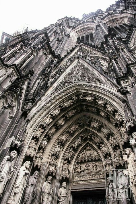 Goth Castle, Goth Architecture, Gothic Style Architecture, Cathedral Architecture, Temple Architecture, Gothic Revival, Cologne Germany, Gothic Aesthetic, Inspirational Artwork