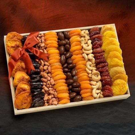 Purim Gifts, Fruit Slime, Chocolate Covered Nuts, Fruit Bouquet, Dried Peaches, Fruit Basket Gift, Dried Plums, Gift Tray, Fruit Gifts