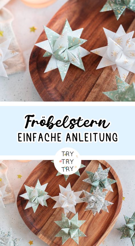 Paper Crafts Ideas, Messy Play Activities, Origami Star, Weihnachten Diy, Jewelry Box Diy, Christmas Origami, Christmas Feeling, German Christmas, Diy Origami