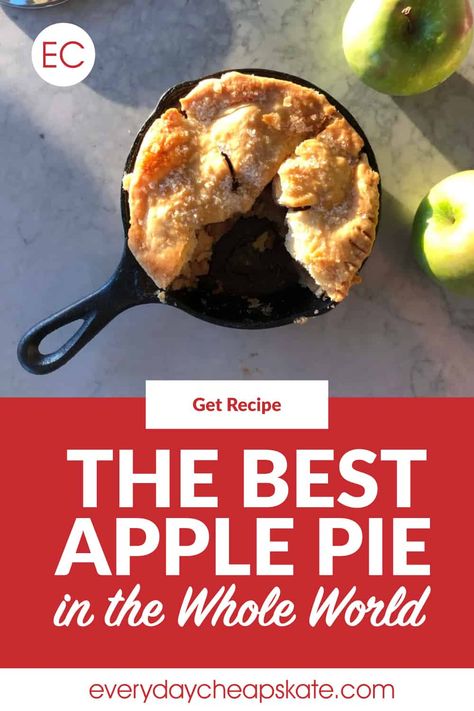 Best Apple Pie in the World Everyday Cheapskate, Mary Hunt, The Best Apple Pie, Apple Dishes, Best Apple Pie, Classic Apple Pie, Perfect Pie Crust, Apple Varieties, Appetizers Easy Finger Food