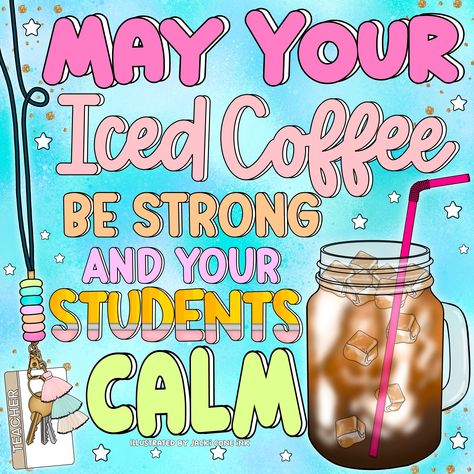 teachers - this is for you today ✨ happy monday! Monday Quotes, Be Strong, Happy Monday, Iced Coffee, Coffee, Quotes, Quick Saves