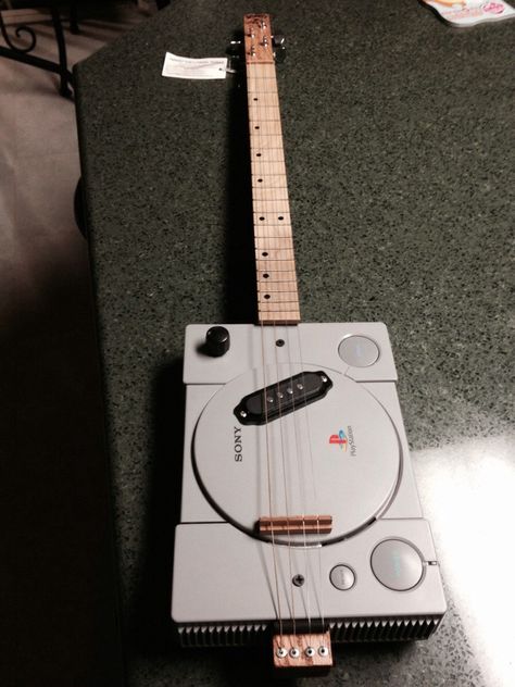 Playstation Guitar Cursed Guitar, Geek Home Decor, Guitar Images, Funny Guitar, Cool Electric Guitars, John Mccain, Moms Favorite, Themed Gifts, In Laws