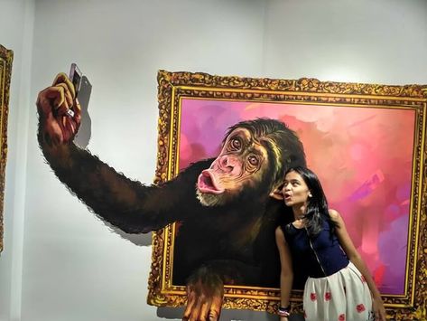 Paintings On Wall, 3d Art Museum, 3d Art Painting, 3d Paintings, Selfie Wall, 3d Wall Painting, Instagram Wall, 강아지 그림, 3d Street Art