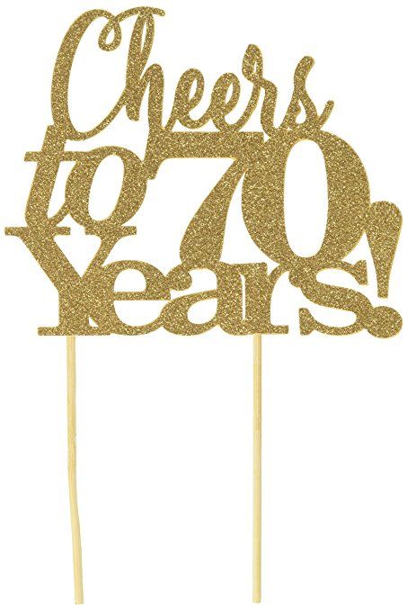 All About Details Gold Cheers to 70 Years! Cake Topper Cheers To 40 Years Cake, Cheers To 70 Years, Anniversary Party Decor, Cheers To 40 Years, Birthday Cake Topper Printable, 70th Birthday Parties, Chocolate Covered Strawberries, 70th Birthday, Anniversary Party