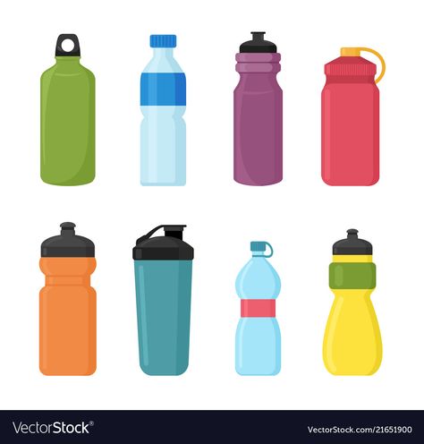 Bottle For Water, Vision Board Themes, Gym Water Bottle, Glass Flask, Magic Bottles, Light Games, People Icon, Color Vector, Seamless Pattern Vector