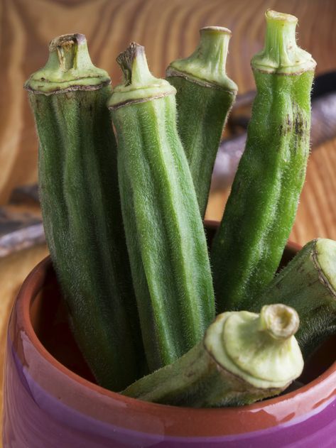 How to Prepare Okra for Gumbo | eHow.com Canning Pickled Okra, Frozen Okra, Vegetarian Gumbo, Baked Okra, Louisiana Gumbo, How To Cook Okra, Okra Gumbo, Pickled Okra, Okra Recipes