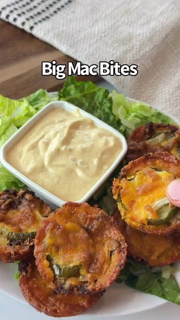 Big Mac Bites, Mac Bites, Superbowl Snack, Pickles Onions, Superbowl Snacks, Hamburger Meat, Free Keto Recipes, Bariatric Recipes, Keto Recipes Dinner