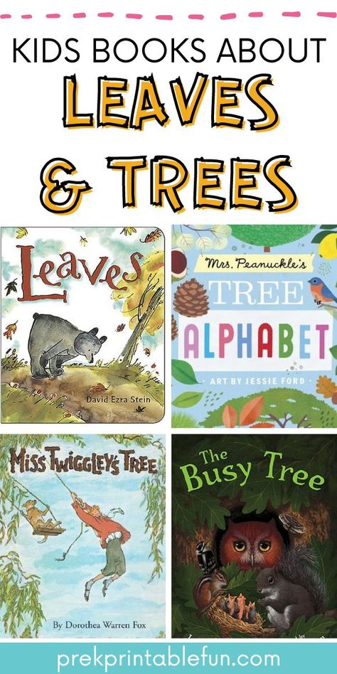 This fall enjoy some books all about Leaves and Trees with your preschoolers. Here are a few of our favorites! Tree Books For Preschool, Preschool Trees And Leaves, Preschool Tree Theme, Creative Curriculum Trees Study Preschool, Creative Curriculum Trees Study, All About Trees Preschool, Trees Study Preschool, Trees Theme Preschool Activities, Tree Creative Curriculum