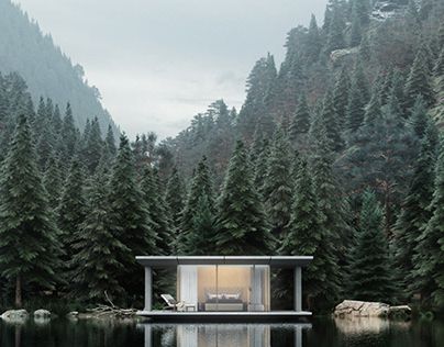 Check out new work on my @Behance portfolio: "Alone_with_nature" http://be.net/gallery/65674271/Alone_with_nature Ski Cabin, Nordic House, Stavanger, Minimalist Architecture, Forest House, Design Drawing, Beautiful Architecture, Residential Architecture, Contemporary Architecture