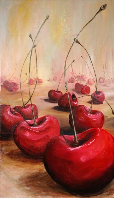 sharp and diminishing detail painting still life - Google Search Atmospheric Perspective, Brain Drawing, Aerial Perspective, Bowl Of Cherries, Ap Studio Art, High School Art, Ap Art, Teaching Art, Art Lesson