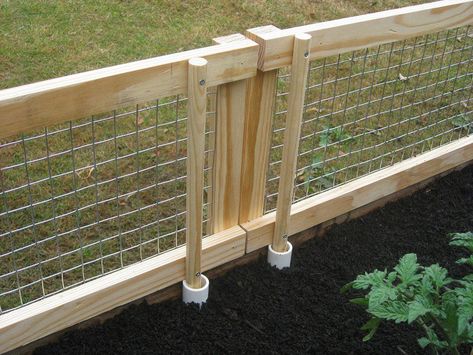 DIY Screened Raised Garden Bed Diy Garden Fence, Garden Boxes Raised, Vegetable Garden Raised Beds, Vertical Vegetable Garden, Building A Raised Garden, Veg Garden, Home Vegetable Garden, Vegetable Garden Design, Raised Bed