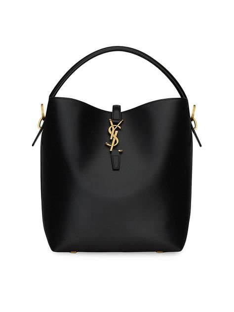 Fifth Avenue Aesthetic, Black Bucket Bag, Mini Bucket Bags, Yves Saint Laurent Bags, Saint Laurent Bag, Leather Bucket Bag, Simple Bags, Zip Pouch, Pouch Bag