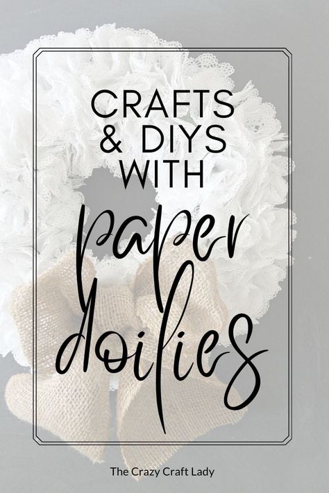 I've gathered my favorite paper doily crafts in one place - make fun crafts, DIY decorations, and even party ideas using simple and inexpensive paper doilies. Paper Doilie Snowflakes, Doily Cards Handmade, Paper Doily Crafts Diy, Paper Doily Crafts Christmas, Paper Doily Snowflakes, Paper Doily Art, Doilies Crafts Repurposed, Dollies Crafts, Dollie Art