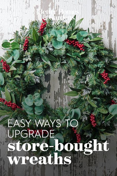 Christmas Greenery Wreath Ideas, 48 Inch Christmas Wreath, Bough Wreath Diy, Fresh Greenery Wreaths, Christmas Pine Wreath Ideas, Christmas Green Wreaths, Dressing Up A Plain Christmas Wreath, Artificial Evergreen Christmas Wreaths, Christmas Wreath With Trees